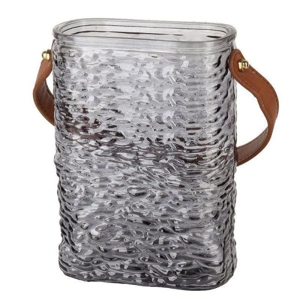 Ваза для цветов 1200мл 17,5см стекло Сумочка инд.уп. (24)