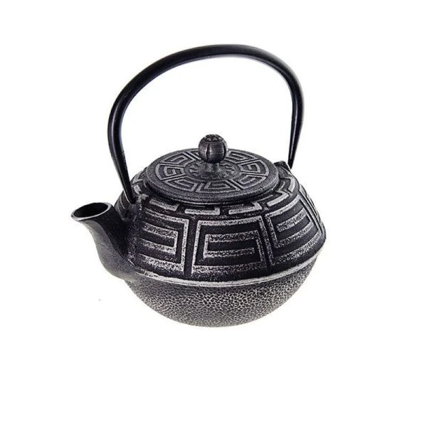 Чайник заварочный 1,1л чугун черный с мет.ситом подар.уп. МВ23697 (8)