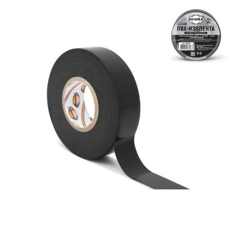 Изолента ПВХ 19мм*20м черная Профессиональная AVIORA (100)