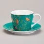 Чайный набор 2пр фарфор Golden Birds на 1 персону 220мл (18)
