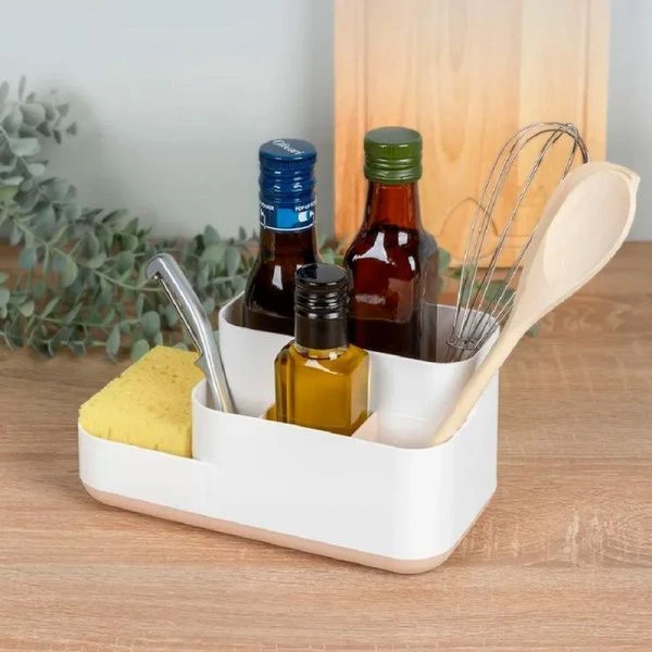 Органайзер для кухни 230*118*113мм пластик светло-бежевый (6)