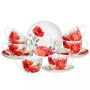 Чайный набор 12пр фарфор МАКИ на 6 персон 330мл (6)
