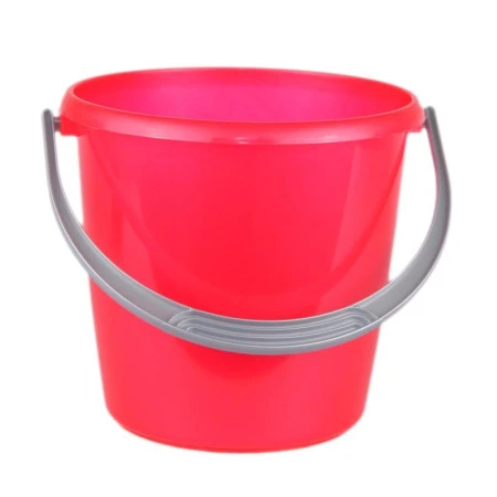 Ведро 3л пластик СОЛО красное перламутровое без крышки С630 (19)
