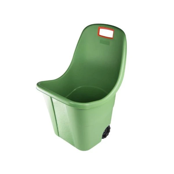 Тележка садовая 68л 60*53*89см пластик GARDEN TULIP зеленая