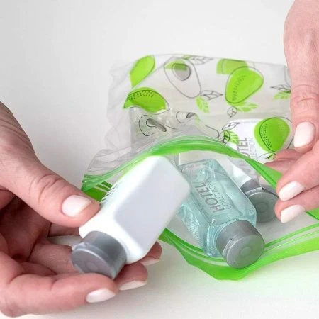 Пакеты универсальные с двойным замком 60шт в уп.15,5*15 см, 18,5*21 см  " Авокадо, яблоко". PATERRA