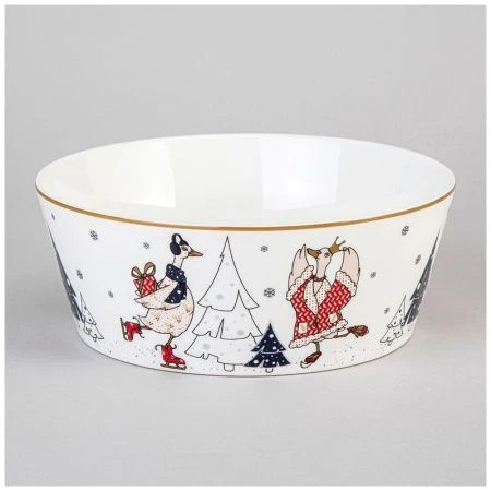 Салатник 1л 18*7см фарфор FAMILY CHRISTMAS (24)