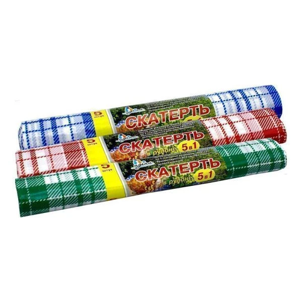 Скатерть в рулоне 900*110см полиэтиленовая КЛЕТКА МИКС Артпласт (25)