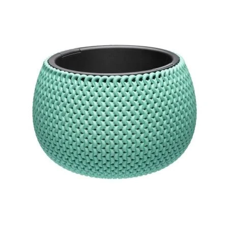 Кашпо 3,9л пластик Lace фисташковый (4)