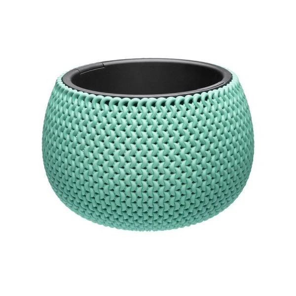 Кашпо 3,9л пластик Lace фисташковый (4)