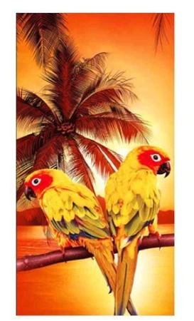 яяяПолотенце 75*150 махровое пляжное Романтика ассорти