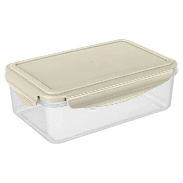 Контейнер пищевой СВЧ 1,1л пластик SMART LOCK светло-серый 200*130*70мм (28)