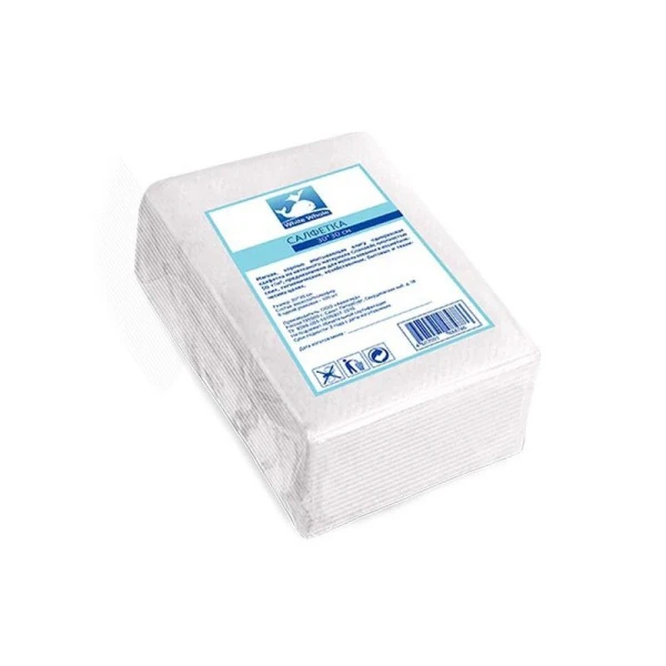 Салфетки вискоза/полиэфир White Whale спанлейс 100шт. 30*30см 40г/м2 (26)