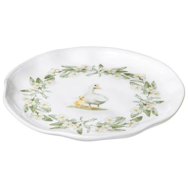 Тарелки мелкие набор 2шт 21*21,5*2,5см керамика Apple Garden десертные (18)