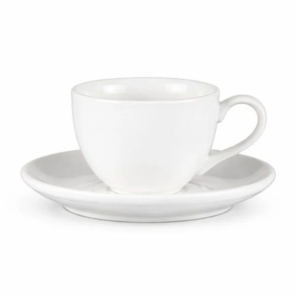 Чайный набор 2пр фарфор ЧАН ВЕЙВ КЛАССИК ивори на 1 персону 200мл LQ-QC0179B/BSA фк876 (48)