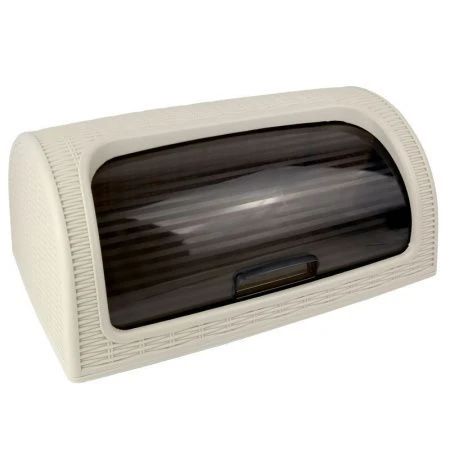 Хлебница 41,4*26,9*18,1см пластик ДУНЯ песочная (6)