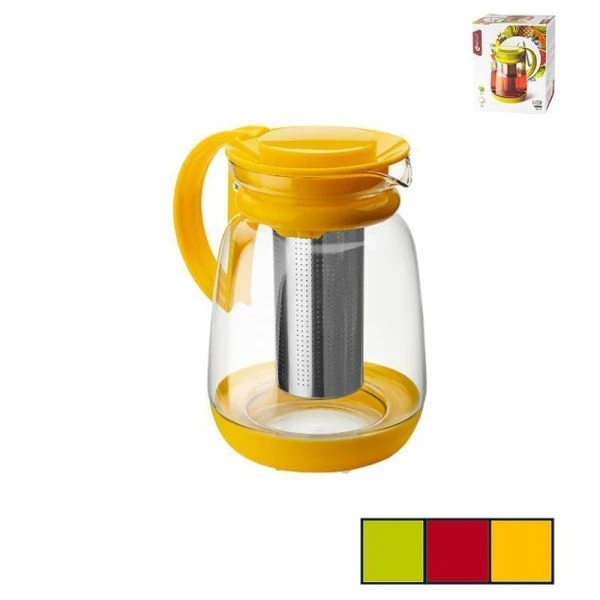 Чайник заварочный 1,6л стекло с мет.фильтром Lush LUS-160 (12)