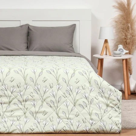 Покрывало евро 200*230±5 жатка 100% п/э LoveLife Tulips