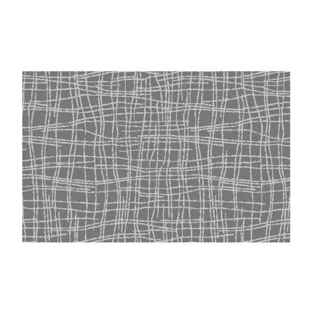 Циновка 50*80см полипропилен/хлопок ЭКО ЛЮКС светло-серая