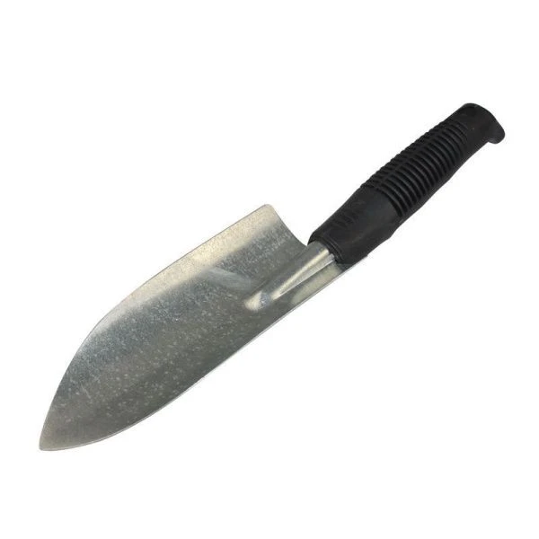 Совок посадочный 18см металл/пластик с ручкой большой 1,2мм оцинкованный (20)