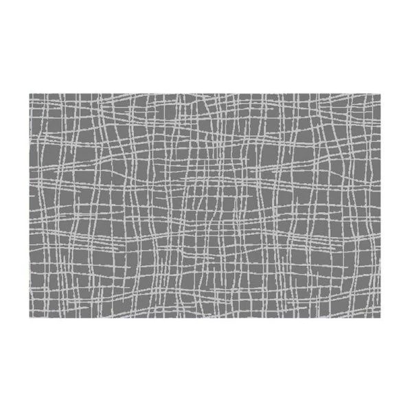 Циновка 50*80см полипропилен/хлопок ЭКО ЛЮКС светло-серая