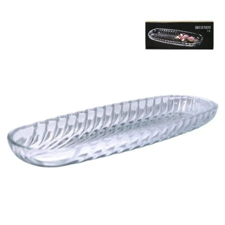 Блюдо 27,5*11*2см стекло Santa овальное подар.уп. PL1258GCL (16)
