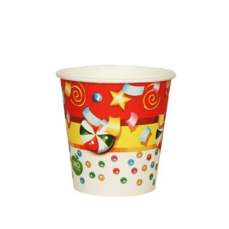 Стакан бумажный 250мл (набор 6шт.) ДЕНЬ РОЖДЕНИЯ (120)