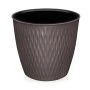 Кашпо 2,3л пластик Kerama серо-коричневый (36)
