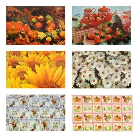 Салфетка защитная 100*60см ПВХ цветная 2-х сторонняя 63102 (150)