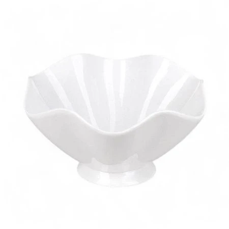 Салатник 20,5*17*11см фарфор МАРШМЕЛЛОУ на ножке (5/20)