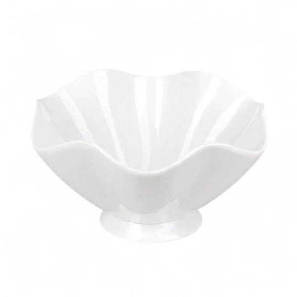 Салатник 20,5*17*11см фарфор МАРШМЕЛЛОУ на ножке (5/20)