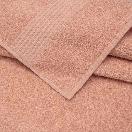 Набор полотенец махровых 6пр 30*60см*2/50*80см*2/70*130см*2 Самур брусничный, крем. 360гр м4030_294