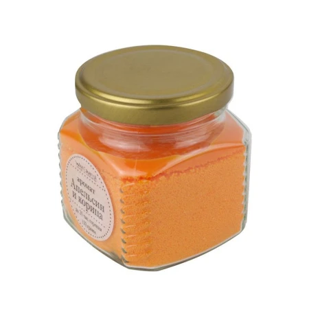 яяяСвеча ароматизированная Апельсин и Корица 130г (в банке) WS505