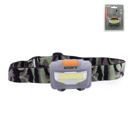 Фонарь налобный ABS-пластик СТАРТ LOE 203-C1 3Вт СОВ LED корпус серый, пит. 3*ААА (12/192)