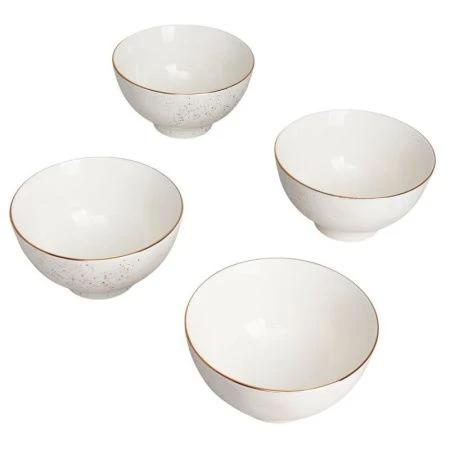 Салатники набор 4шт 300мл 11,5*6,5см фарфор Gold (6)