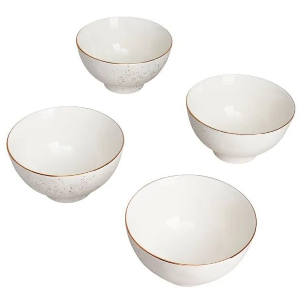 Салатники набор 4шт 300мл 11,5*6,5см фарфор Gold (6)