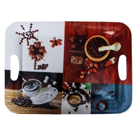 Поднос 37*28см пластик прямоугольный с ручками 3835 (60) Поднос 37*28см пластик прямоугольный с ручками 3835 (60)