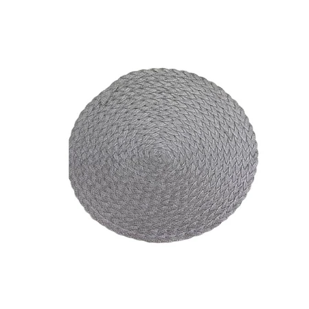 Салфетка сервировочная 39см пластик серая круглая JC-15254 (300)