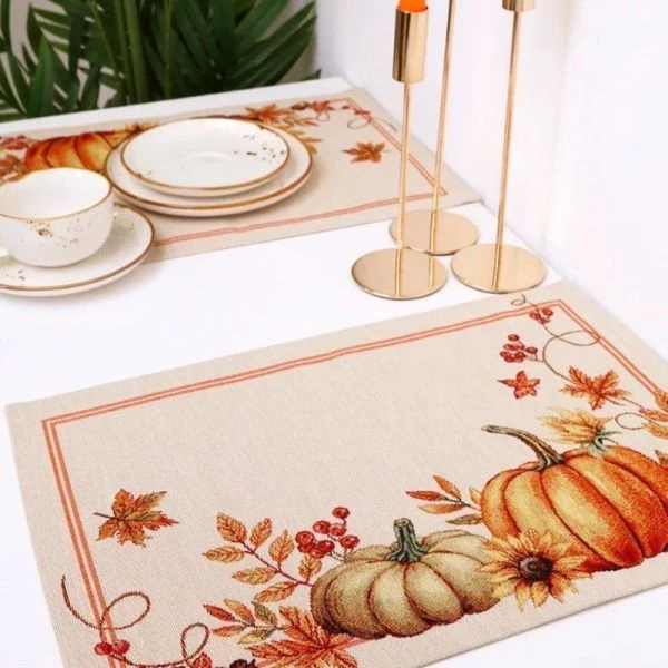 Салфетки набор 2шт 35*45см гобелен ТЫКОВКИ Осенние листья