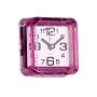 Будильник 7*7см кварц РУБИН Классика розовый (40)