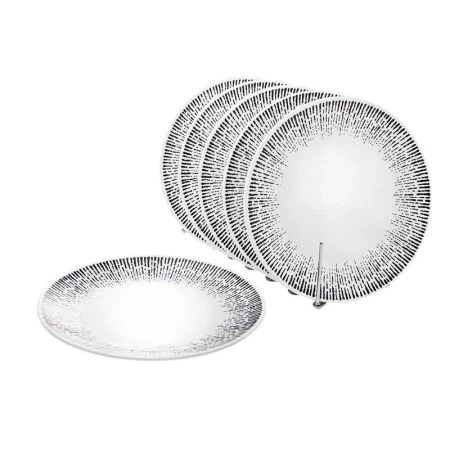 Тарелка мелкая 23см керамика MILA RIPSY обеденная 253-27009 (36)