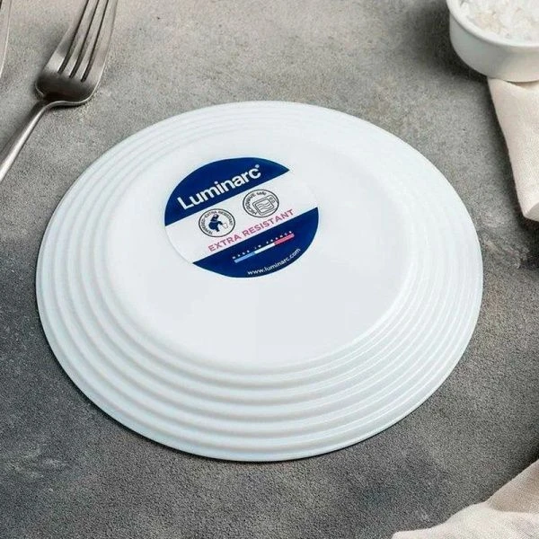 Тарелка мелкая 19см стеклокерамика АРЕНА десертная 50994 (24)