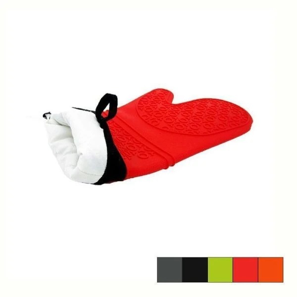 Прихватка-рукавица силикон с манжетом 37*18см подкладка х/б с синтепоном (100)