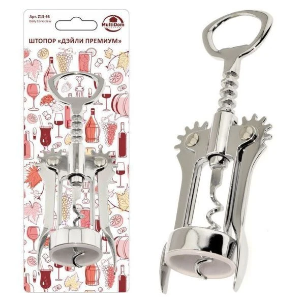 Штопор Дэйли хром упак Z13-66