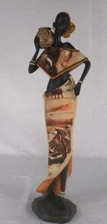 яяяСтатуэтка Негритянка 11х8х37см, G03032D HOL19338 (1-8)
