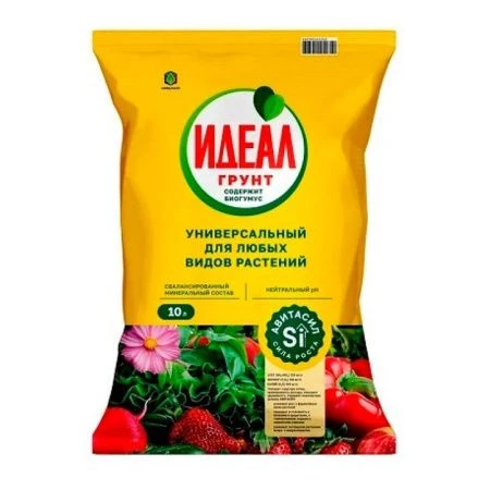 Грунт универсальный с авитасилом 10л ИДЕАЛ (5)