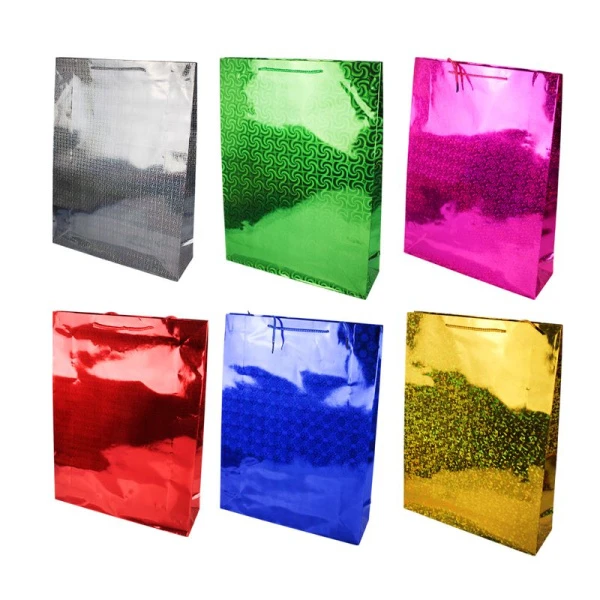 Пакет бумажный 33*45*10см голография (12/144)