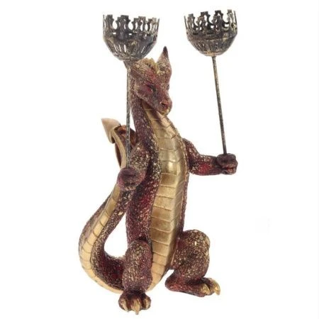 яяяПодсвечник полимер Дракон D6см, L15 W15 H34см (2)