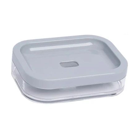 Мыльница 12*9*3см пластик KLAR серый D-20611