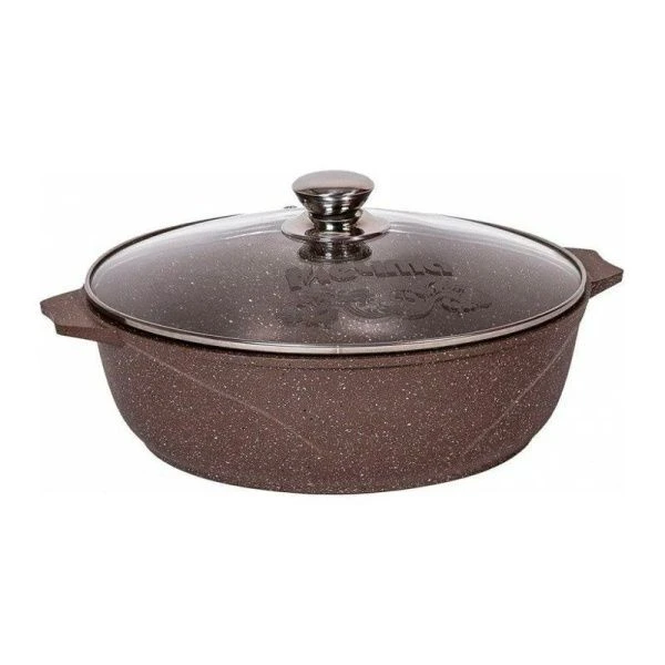 Жаровня 3л алюминий АП ГРАНИТ BROWN (7)