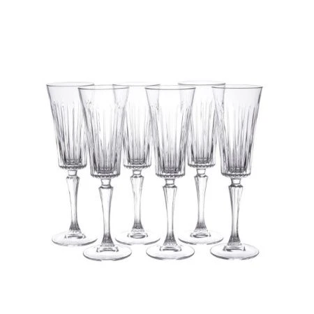 Бокалы для шампанского набор 6шт 210мл стекло ТАЙМЛЕСС RCR (6)